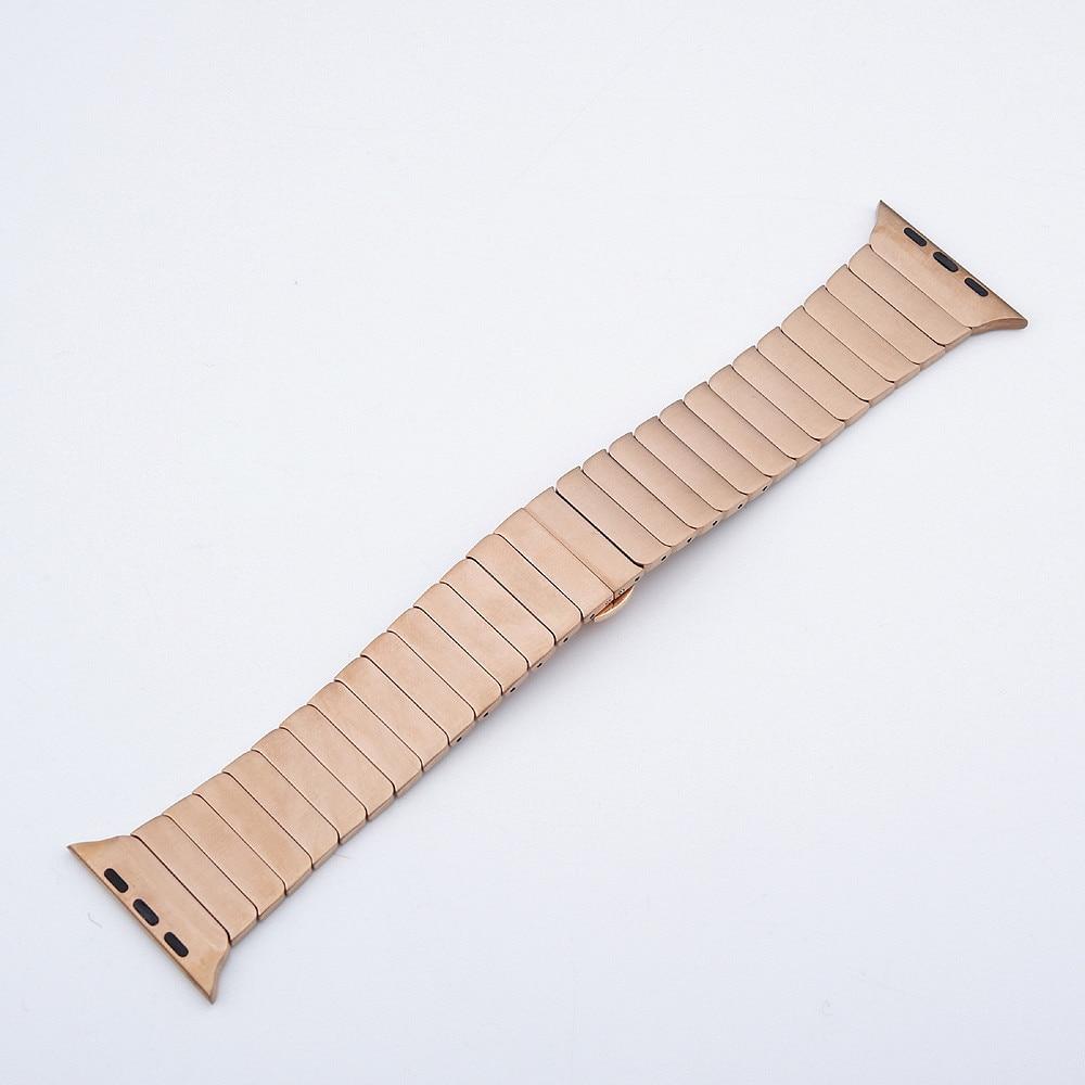 Elegant 316L Stainless Steel Link Bracelet for Apple Watch