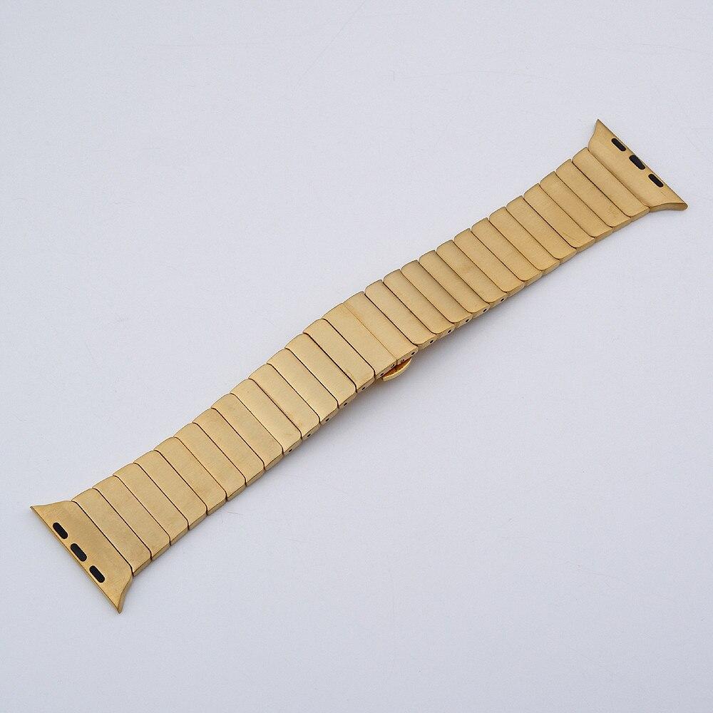 Elegant 316L Stainless Steel Link Bracelet for Apple Watch
