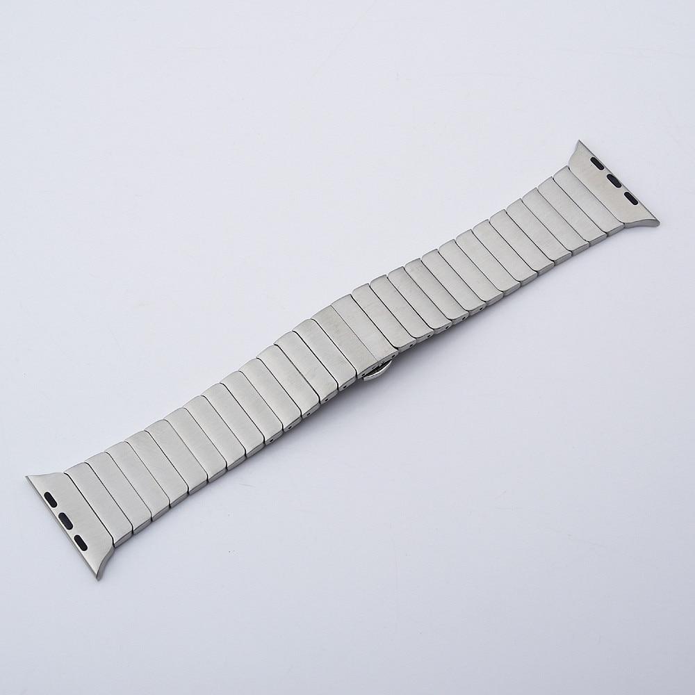 Elegant 316L Stainless Steel Link Bracelet for Apple Watch