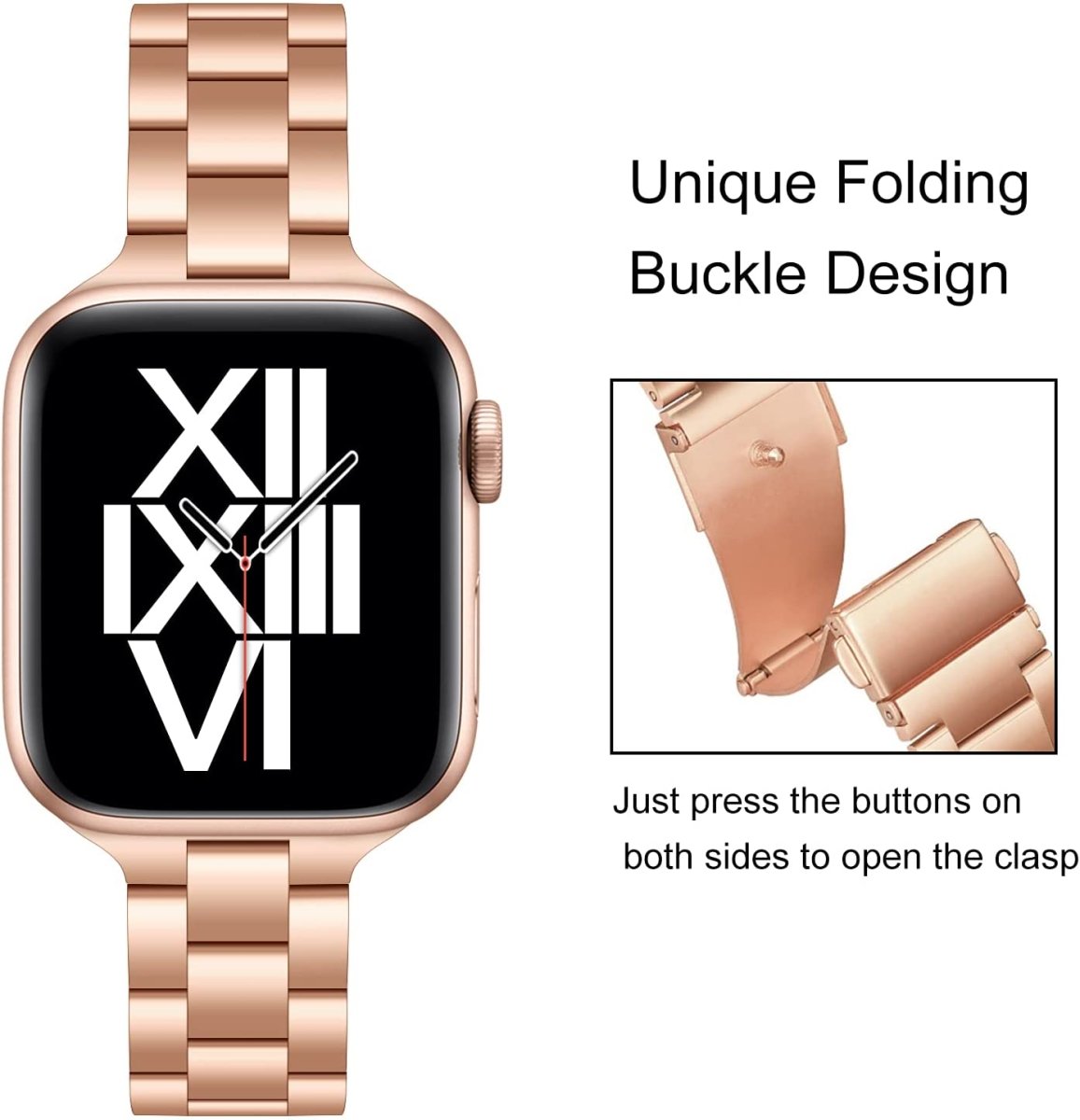Zoe Luxe Thin Metal Band for Apple Watch