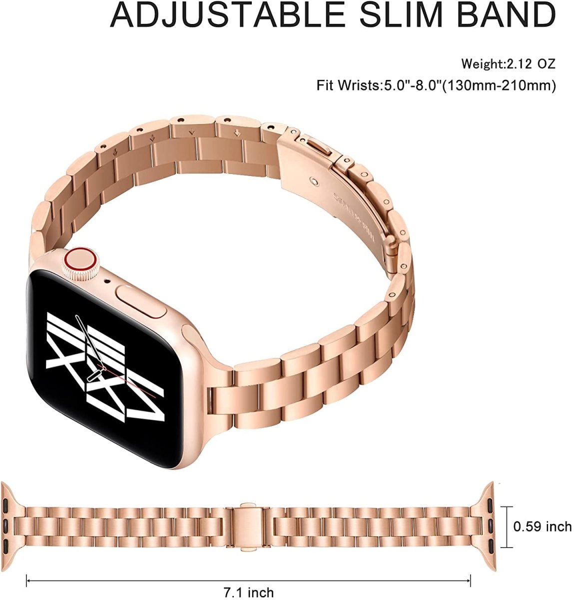 Zoe Luxe Thin Metal Band for Apple Watch