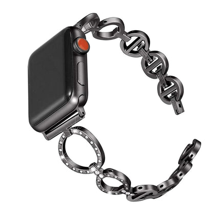 Vita Diamond Elegance Stainless Steel Apple Watch Band