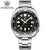 Automatic Dive Watch with White Date Background, 200M Waterproof, NH35 Movement
