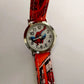 Cute Cartoon Spider-Man Leather Quartz Watch for Kids