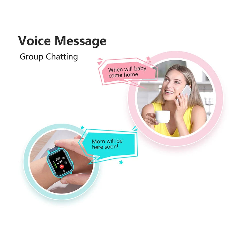 4G Kids Smart Watch with GPS, Video Call, and IP67 Waterproof