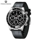 40mm Men's Quartz Chronograph Watch with Sapphire Crystal and Waterproof Design