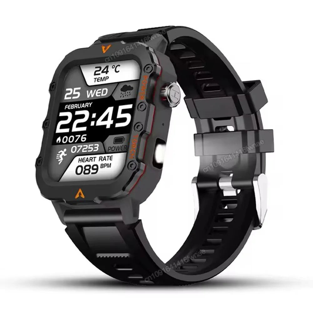 Strap Wise Military Smartwatch with GPS, Waterproof Fitness Tracker, and Bluetooth Calling