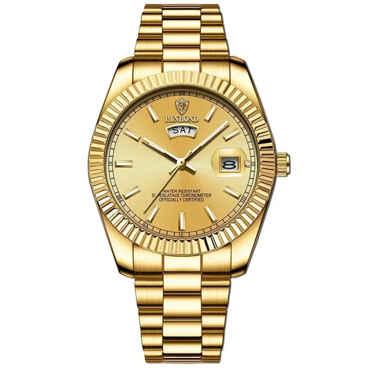 Men's Fashion Business Sports Quartz Watch - 30M Waterproof Luminous Calendar Timepiece