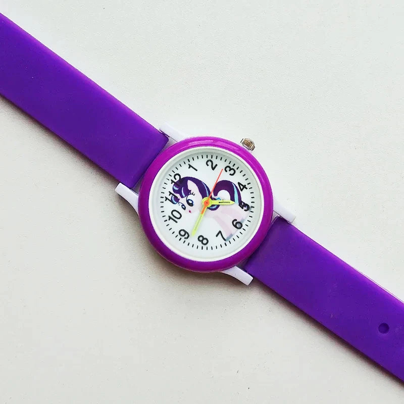 Colorful Silicone Strap Kids Quartz Watch – Perfect Birthday Gift