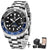 Luxury GMT Mechanical Wristwatch with Sapphire Glass and 100M Water Resistance