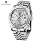 Men's 42MM Automatic Mechanical Watch with Sapphire Glass and Stainless Steel Band