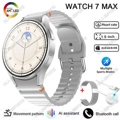 Strap Wise Smart Watch 7 Max - AMOLED Screen, Voice Call, GPS, Fitness Tracker