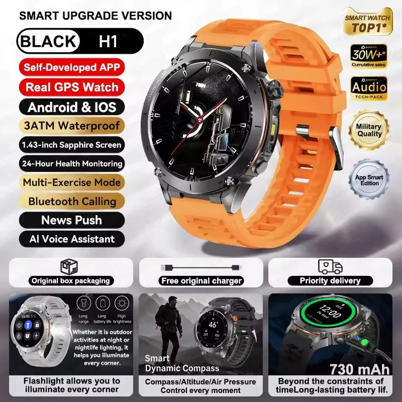 Strap Wise Ultra GPS Smart Watch with 10ATM Waterproof & Dual-band GNSS