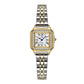Elegant Square Women's Watch with Diamond Dial and Stainless Steel Strap
