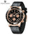 40mm Men's Quartz Chronograph Watch with Sapphire Crystal and Waterproof Design