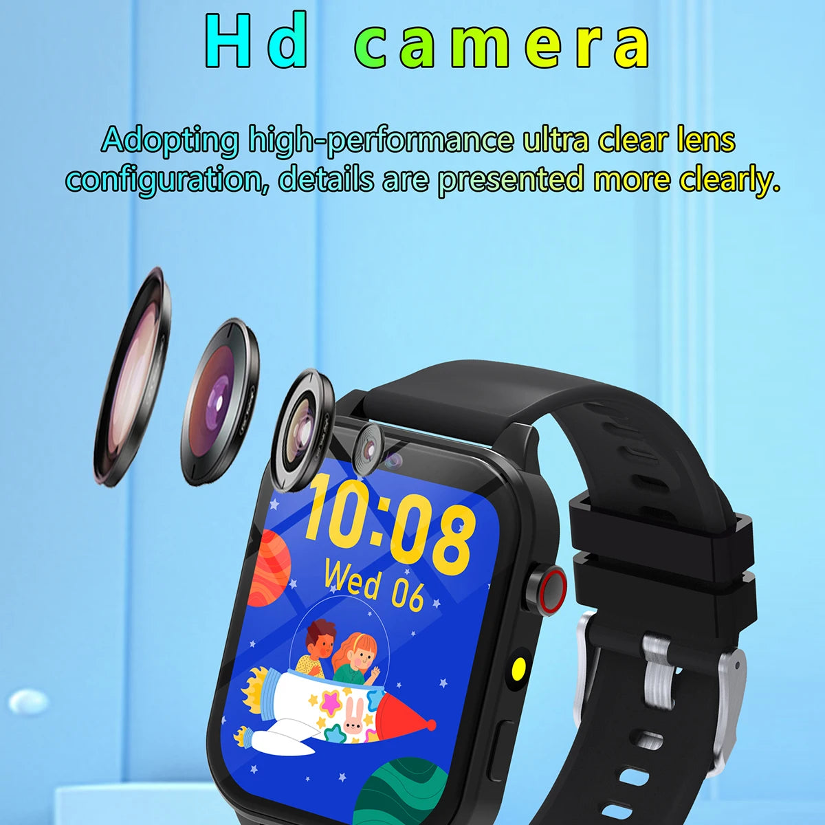 SIMSONLAB Kids Smart Watch with HD Touch Screen, Camera, and 18 Games