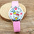 Hello Kitty Cartoon Quartz Watch with Leather Strap for Kids