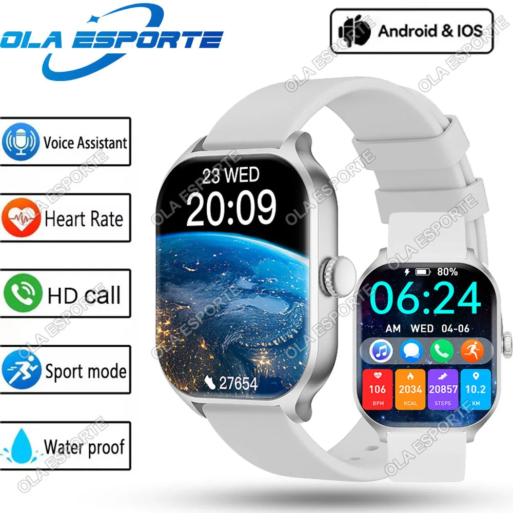 Strap Wise Waterproof Smart Watch with Heart Rate, Blood Oxygen, and Sleep Monitoring
