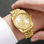 Luxury Quartz Business Watch for Men and Women with Rhinestones
