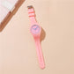 Big Dial Kids Quartz Watch with Silicone Strap for Boys and Girls