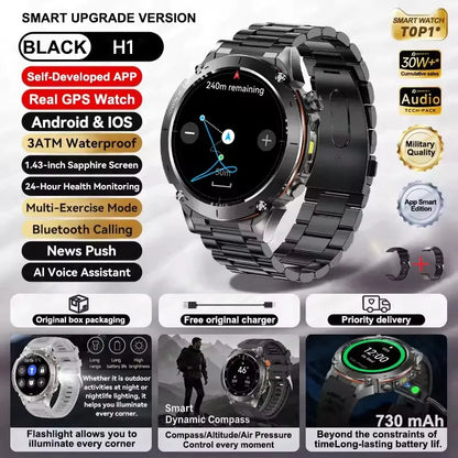 Strap Wise Ultra GPS Smart Watch with 10ATM Waterproof & Dual-band GNSS