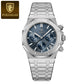 Luxury Men's Stainless Steel Chronograph Watch - Waterproof & Luminous