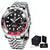 Luxury GMT Men’s Mechanical Wristwatch with Sapphire Glass and 100M Waterproof