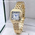 Light Luxury Women's Gold Stainless Steel Fashion Quartz Watch