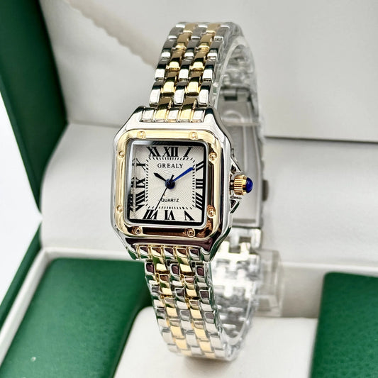 Light Luxury Women's Gold Stainless Steel Fashion Quartz Watch