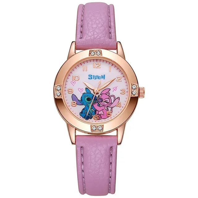 Cute Cartoon Kids' Quartz Watch with Imitation Diamonds
