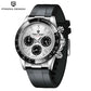 40mm Men's Quartz Chronograph Watch with Sapphire Crystal and Waterproof Design