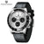 40mm Men's Quartz Chronograph Watch with Sapphire Crystal and Waterproof Design