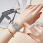 Light Luxury Women's Gold Stainless Steel Fashion Quartz Watch