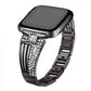 Fitbit Versa 2/Versa Lite SE Compatible Sector-Inlaid-Diamond Wristband Alloy Metal Motorcycle Electronic Accessories