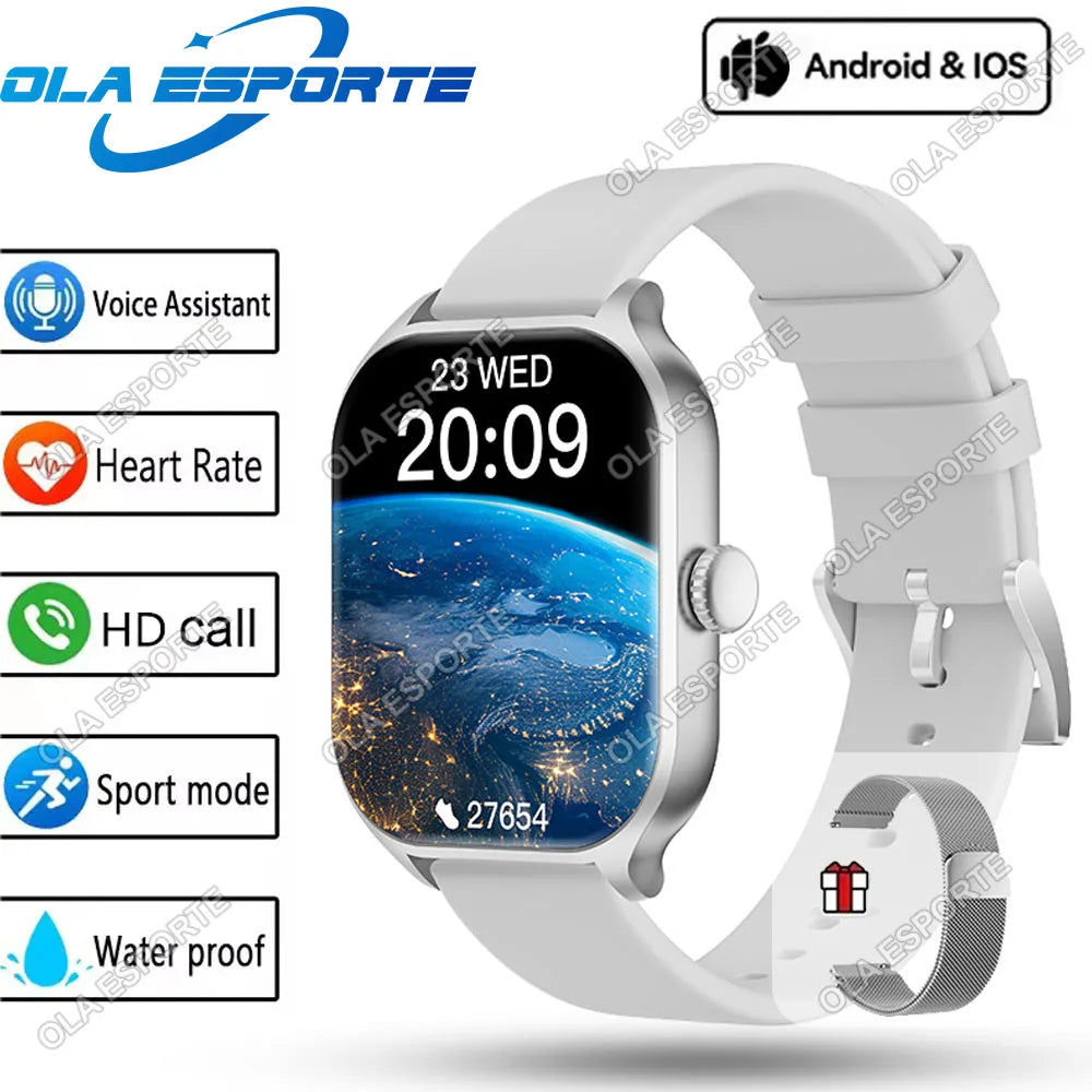Strap Wise Waterproof Smart Watch with Heart Rate, Blood Oxygen, and Sleep Monitoring
