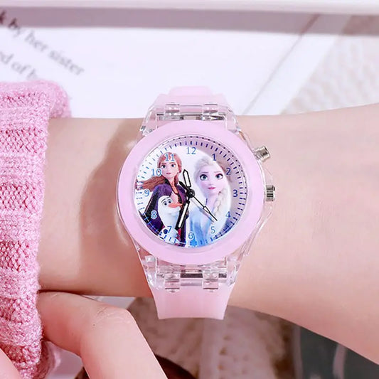 Colorful Luminous Children's Watch with LED Light for Kids