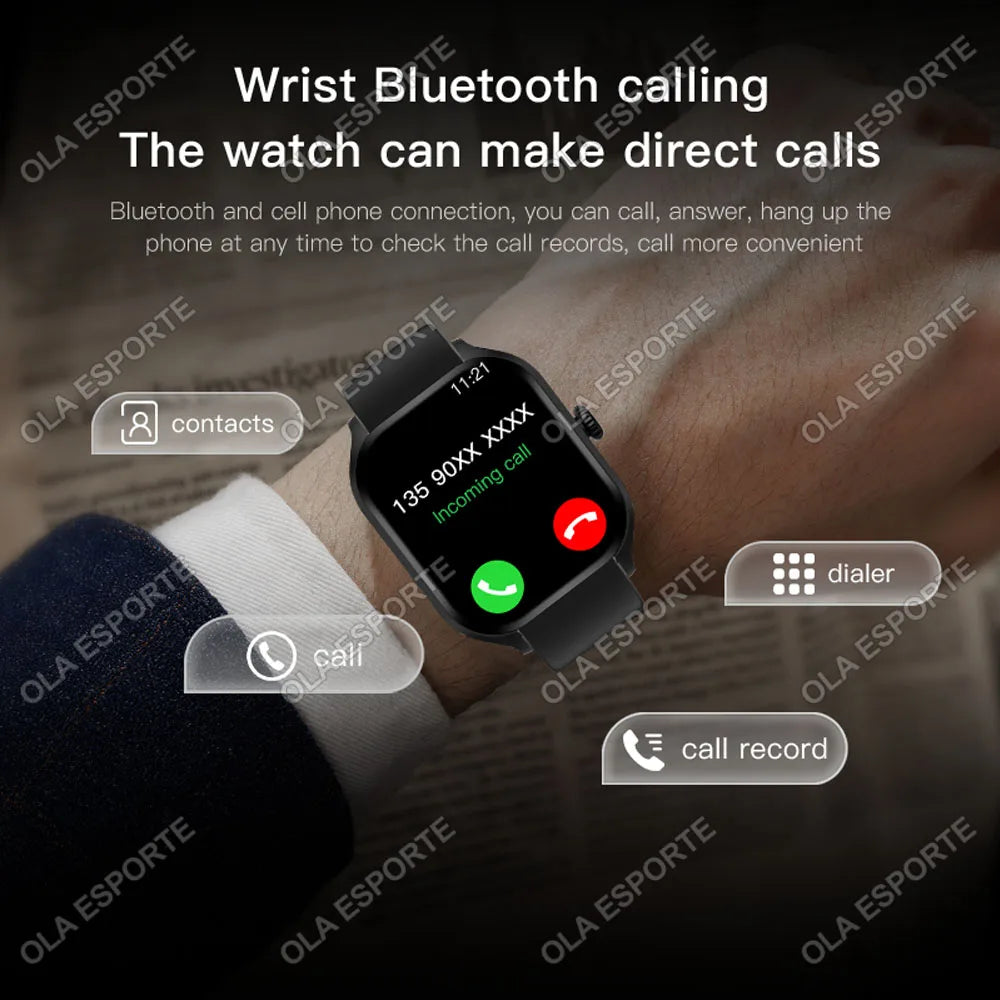 Strap Wise Waterproof Smart Watch with Heart Rate, Blood Oxygen, and Sleep Monitoring
