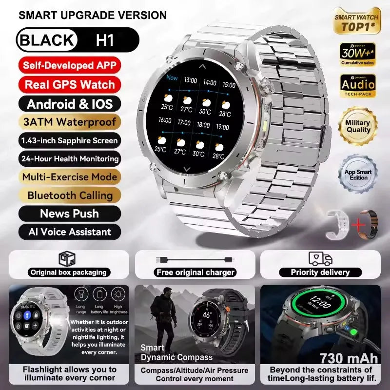 Strap Wise Ultra GPS Smart Watch with 10ATM Waterproof & Dual-band GNSS