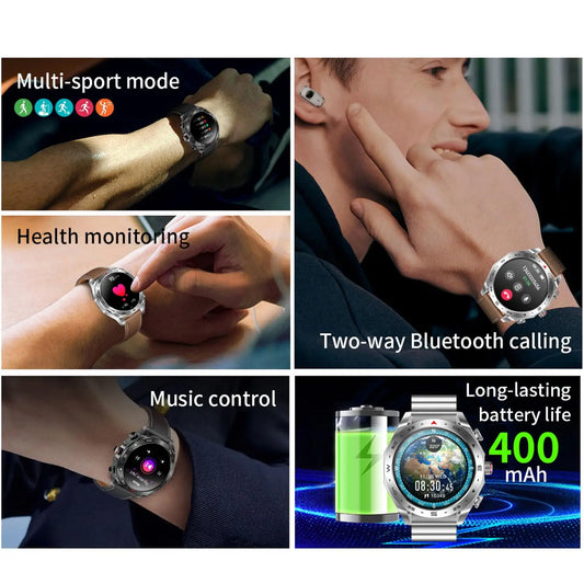 Strap Wise 2024 Smart Watch with TWS Bluetooth Earphones and HIFI Sound Quality