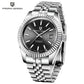 Men's 42MM Automatic Mechanical Watch with Sapphire Glass and Stainless Steel Band