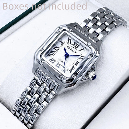 Light Luxury Women's Gold Stainless Steel Fashion Quartz Watch