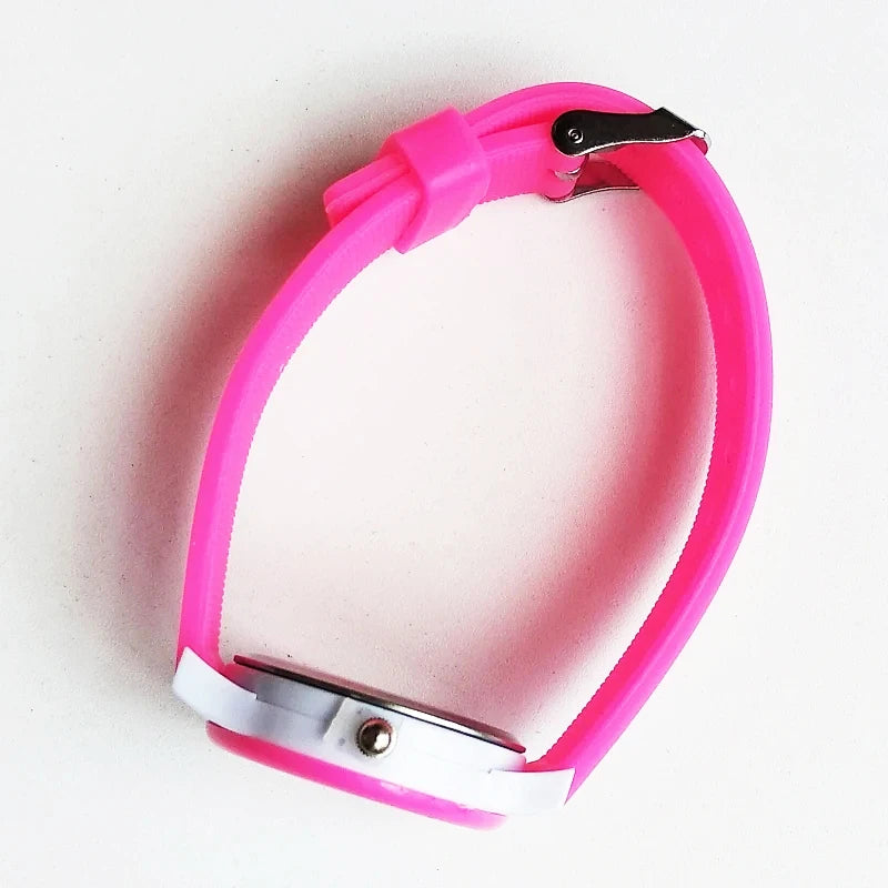 Colorful Silicone Strap Kids Quartz Watch – Perfect Birthday Gift