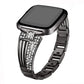 Fitbit Versa 2/Versa Lite SE Compatible Sector-Inlaid-Diamond Wristband Alloy Metal Motorcycle Electronic Accessories