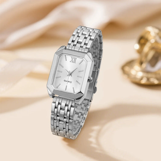 Luxury Alloy Strap Quartz Women's Wristwatch