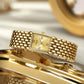 Luxury Gold Women's Quartz Watch with Stainless Steel Bracelet and 30M Waterproof Design