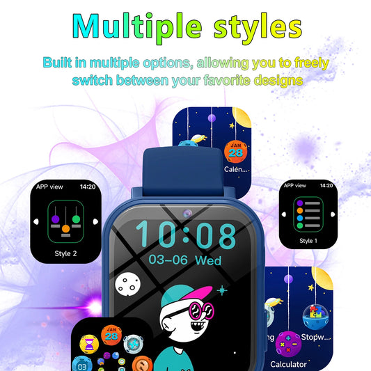 SIMSONLAB Kids Smart Watch with 18 Games, Camera, and Sleep Monitoring