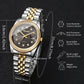 Luxury Quartz Business Watch for Men and Women with Rhinestones