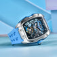 42MM Skeleton Dial Men's Mechanical Watch - Automatic, Waterproof, Sapphire Glass