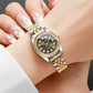 Luxury Quartz Business Watch for Men and Women with Rhinestones