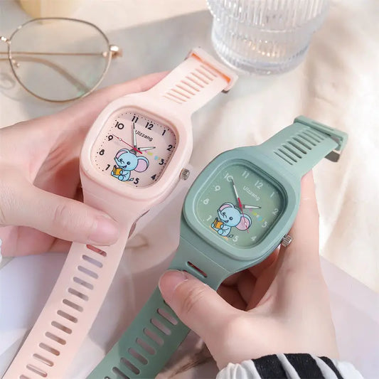 Trendy Kids Square Luminous Sports Watch in Multiple Colors